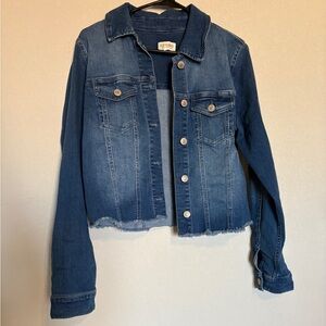 Shyanne Dark and Light Blue Jean Jacket